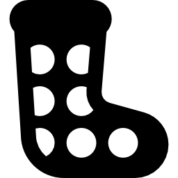 물방울 무늬가있는 겨울 양말 icon