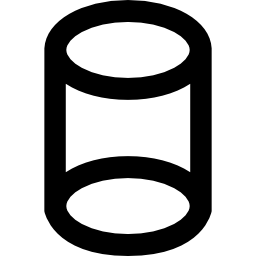 cilindro vuoto icona