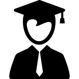 avatar d'étudiant diplômé Icône