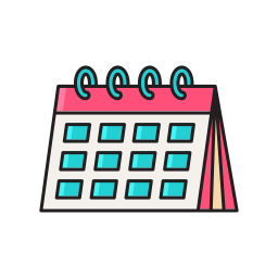 kalendarz biurkowy ikona