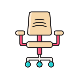 Office chair icon