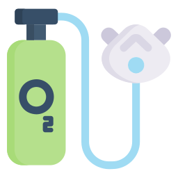 mascara de oxigeno icono