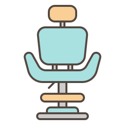 Salon chair icon