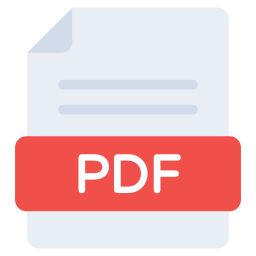 Pdf file format icon