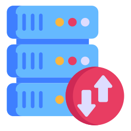 transferencia de datos icono