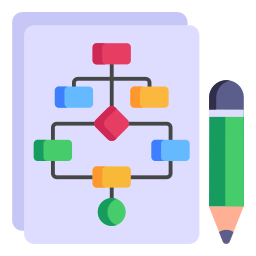 diagrama de flujo icono