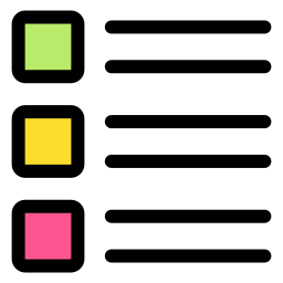 Éléments de la liste Icône