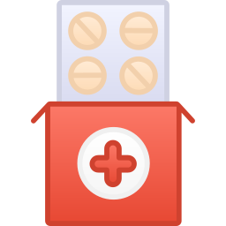 caja de pastillas icono