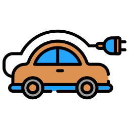 Electric car icon