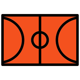 Basketball field icon