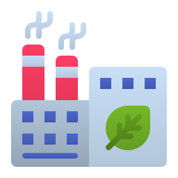 Eco factory icon