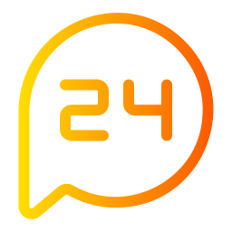 24 hours support icon