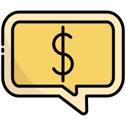 Money talk icon