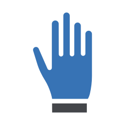 Hand gloves icon