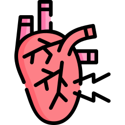 Heart attack icon