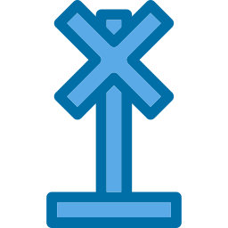 Level crossing icon