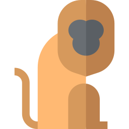 macaco barulhento Ícone