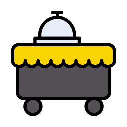 Food trolley icon