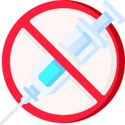 pas de vaccins Icône