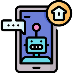 Robot assistant icon