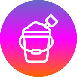 Sand bucket icon