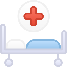 Medical bed icon