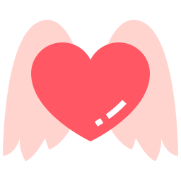 ailes de coeur Icône