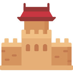 grande muraglia cinese icona
