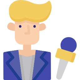 News reporter icon