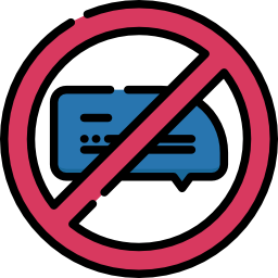 No chatting icon