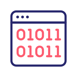 Binary code icon