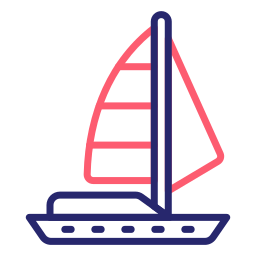 Sailing boat icon