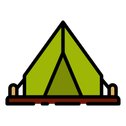 namiot kempingowy ikona