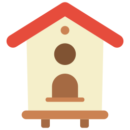 Bird house icon