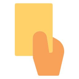 carta gialla icona