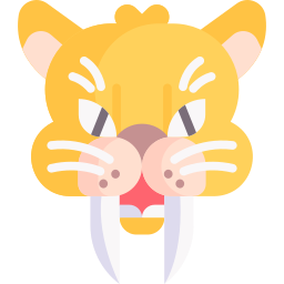 tigre dente de sabre Ícone