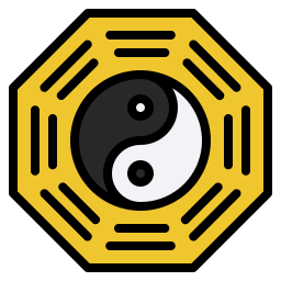 símbolo de yin yang icono