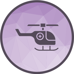 Air ambulance icon