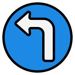 Turn left icon