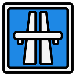 Знак автомагистрали иконка