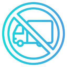 No trucks icon