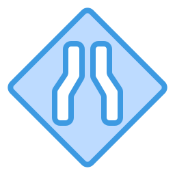 Narrow road icon