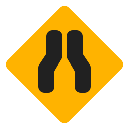 Narrow road icon