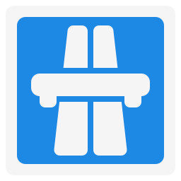Motorway sign icon