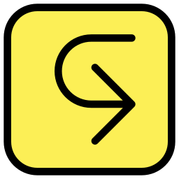 Turn right आइकन