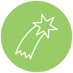 Shooting star icon