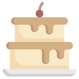 Chocolate cake icon