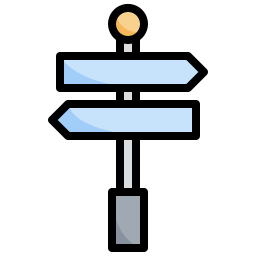 znak kierunku ikona