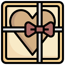 Коробка-сердечко иконка
