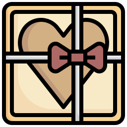 Heart box icon